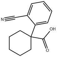 Cyclohexanecarboxylic acid, 1-(2-cyanophenyl)- Structure