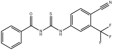 Benzamide, N-[[[4-cyano-3-(trifluoromethyl)phenyl]amino]thioxomethyl]- Structure