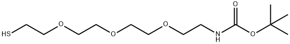 Thiol-dPEG4-t-boc-N-amido Struktur