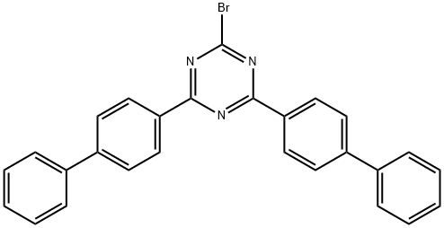 1,3,5-Triazine, 2,4-bis([1,1'-biphenyl]-4-yl)-6-bromo- Struktur