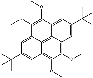 Pyrene, 2,7-bis(1,1-dimethylethyl)-4,5,9,10-tetramethoxy- Structure