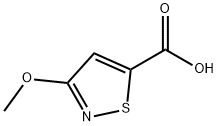 3-甲氧基-5-异噻唑羧酸 结构式