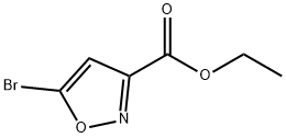 3-Isoxazolecarboxylic acid, 5-bromo-, ethyl ester 化学構造式
