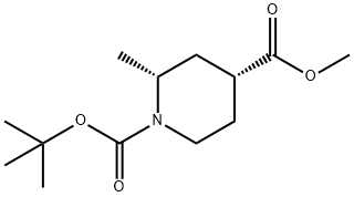 (2R,4R)-1-叔丁基4-甲基-2-甲基哌啶-1,4-二羧酸酯 结构式