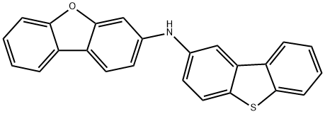 N-(二苯并噻吩-2-基)二苯并呋喃-3-胺 结构式