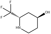 4-Piperidinol, 2-(trifluoromethyl)-, (2S,4S)- Struktur