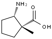 Cyclopentanecarboxylic acid, 2-amino-1-methyl-, (1R,2S)- Structure