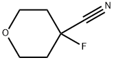 4-Fluorotetrahydro-2H-pyran-4-carbonitrile 结构式