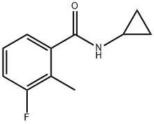 N-cyclopropyl-3-fluoro-2-methylbenzamide Structure