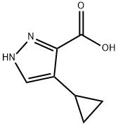 1H-Pyrazole-3-carboxylic acid, 4-cyclopropyl- Struktur