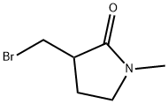 2-Pyrrolidinone, 3-(bromomethyl)-1-methyl- 化学構造式