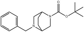 叔-丁基 5-苯甲基-2,5-二氮杂二环[2.2.2]辛烷-2-甲酸基酯 结构式