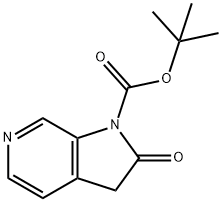 tert-Butyl 2-oxo-2,3-dihydro-1H-pyrrolo[ 2,3-c]pyridine-1-carboxylate Structure