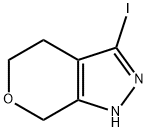 Pyrano[3,4-c]pyrazole, 1,4,5,7-tetrahydro-3-iodo- Structure