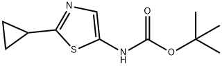 tert-butyl N-(2-cyclopropyl-1,3-thiazol-5-yl)carbamate Structure