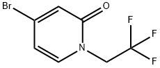 2(1H)-Pyridinone, 4-bromo-1-(2,2,2-trifluoroethyl)- 结构式