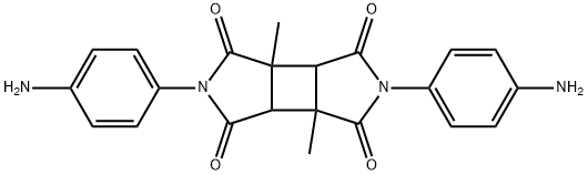 Cyclobuta[1,2-c:3,4-c']dipyrrole-1,3,4,6(2H,5H)-tetrone, 2,5-bis(4-aminophenyl)tetrahydro-3a,6a-dimethyl-,194216-52-9,结构式