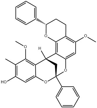 ドラコフラバンC1 化学構造式