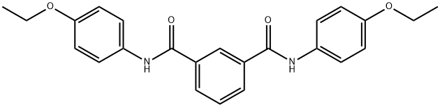 1-N,3-N-bis(4-ethoxyphenyl)benzene-1,3-dicarboxamide Structure