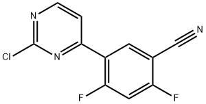 5-(2-Chloropyrimidin-4-Yl)-2,4-Difluorobenzonitrile(WXC01183) 化学構造式