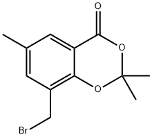 8-(Bromomethyl)-2,2,6-Trimethyl-4H-Benzo[D][1,3]Dioxin-4-One(WXC00081) Structure