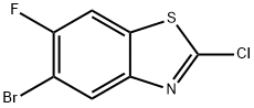 5-bromo-2-chloro-6-fluorobenzo[d]thiazole Struktur