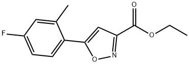 乙基 5-(4-氟-2-甲基苯基)异噻唑-3-甲酸基酯, 1956356-21-0, 结构式