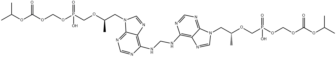 Tenofovir Disoproxil Fumarate impurity N 化学構造式