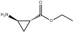 Cyclopropanecarboxylic acid, 2-amino-, ethyl ester, (1R,2R)- Struktur