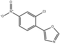 Oxazole, 5-(2-chloro-4-nitrophenyl)- 化学構造式