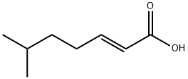 (2E)-6-methylhept-2-enoic acid 结构式