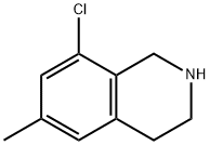 Isoquinoline, 8-chloro-1,2,3,4-tetrahydro-6-methyl- 化学構造式