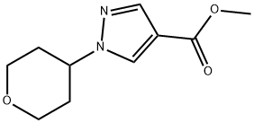 Methyl 1-(tetrahydro-2H-pyran-4-yl)-1H-pyrazole-4-carboxylate,2002471-77-2,结构式
