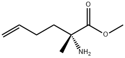 5-Hexenoic acid, 2-amino-2-methyl-, methyl ester, (2R)- 结构式