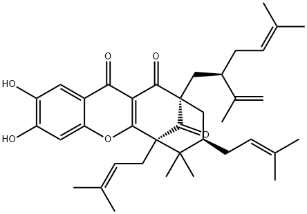 Garcimultiflorone J 化学構造式