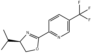 (R)-4-Isopropyl-2-(5-(trifluoromethyl)pyridin-2-yl)-4,5-dihydrooxazole Structure