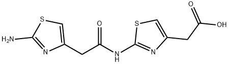 2-(2-(2-(2-氨基噻唑-4-基)乙酰氨基)噻唑-4-基)乙酸, 2036283-13-1, 结构式