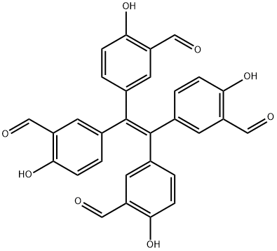 Benzaldehyde, 3,3',3'',3'''-(1,2-ethenediylidene)tetrakis[6-hydroxy-,2036328-15-9,结构式