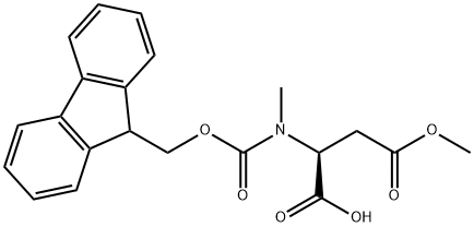 FMOC-N-ME-ASP(OME)-OH,2044710-58-7,结构式