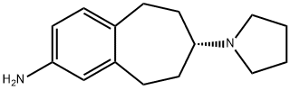 (S)-7-(pyrrolidin-1-yl)-6,7,8,9-tetrahydro-5H-benzo[7]annulen-2-amine Struktur