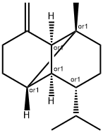 Tricyclo[4.4.0.02,7]decane, 1-methyl-3-methylene-8-(1-methylethyl)-, (1R,2S,6S,7S,8R)-rel- Structure