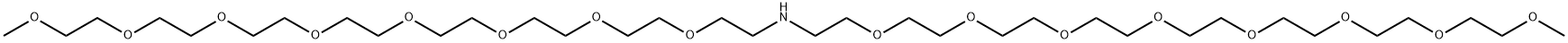 NH-(m-PEG8)2 Struktur