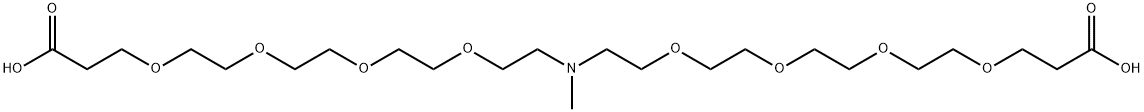 N-Me-N-(PEG4-acid)2 结构式