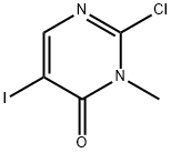 4(3H)-Pyrimidinone, 2-chloro-5-iodo-3-methyl- 化学構造式