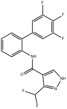 3-(Difluoromethyl)-N-(3'',4'',5''-trifluoro[1,1''-biphenyl]-2-yl)-1H-pyrazole-4-carboxamide Structure