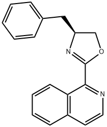 Isoquinoline, 1-[(4S)-4,5-dihydro-4-(phenylmethyl)-2-oxazolyl]- Struktur