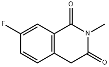 1,3(2H,4H)-Isoquinolinedione, 7-fluoro-2-methyl- 化学構造式