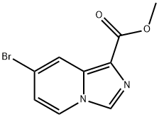 Imidazo[1,5-a]pyridine-1-carboxylic acid, 7-bromo-, methyl ester Structure