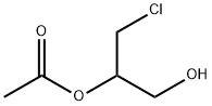 1,2-Propanediol, 3-chloro-, 2-acetate 化学構造式