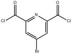 2,6-Pyridinedicarbonyl dichloride, 4-bromo- Structure